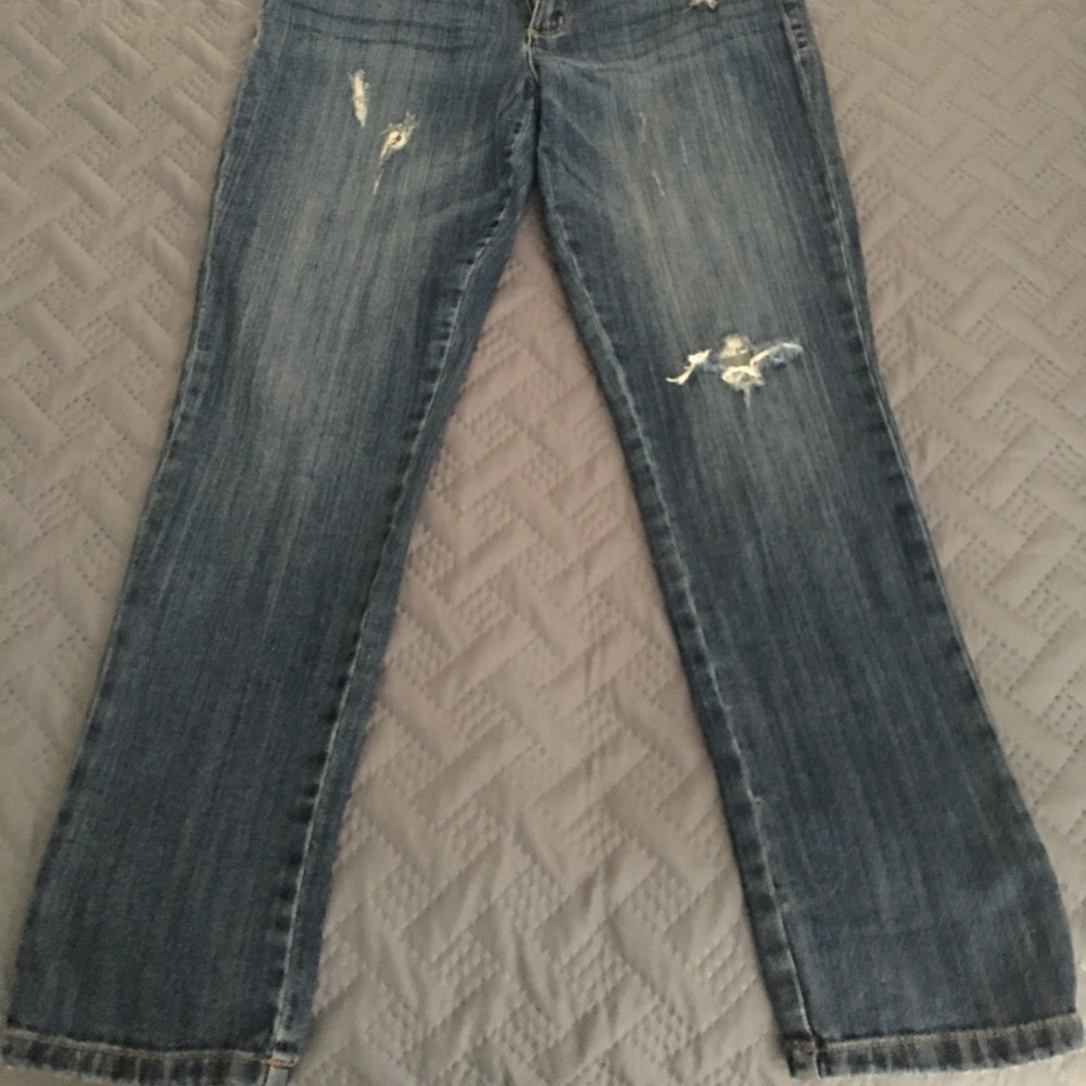 Liz Claiborne Boyfriend Distressed Jeans 4P